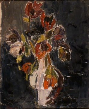 Fleurs dans un vase, février 1954