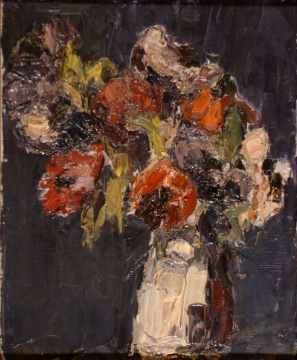 Fleurs dans un vase, mars 1954
