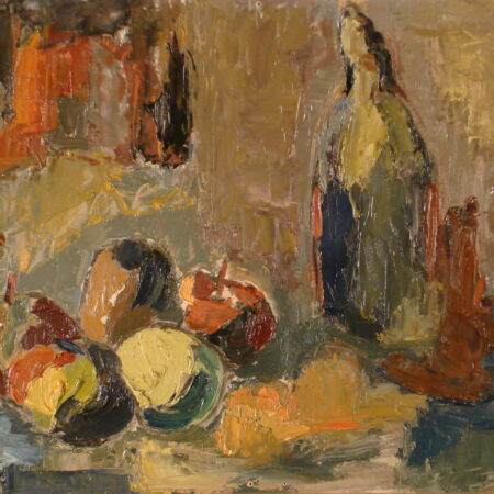 Nature morte à la bouteille et aux fruits, 12 février 1953