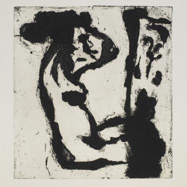 Sans titre, vers 1956, eau-forte et aquatinte, 17,3x15,9cm, K-B 42
