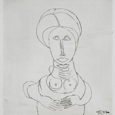 Sans titre, 1979, eau-forte, 33,1x31,3cm, signé et daté en bas à droite, hors catalogue