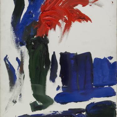 Fleurs dans un vase, vers 1995, huile sur toile, 55x38cm